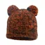 Dexshell Childrens Cable Twin Pompom Beanie in Tangelo Red